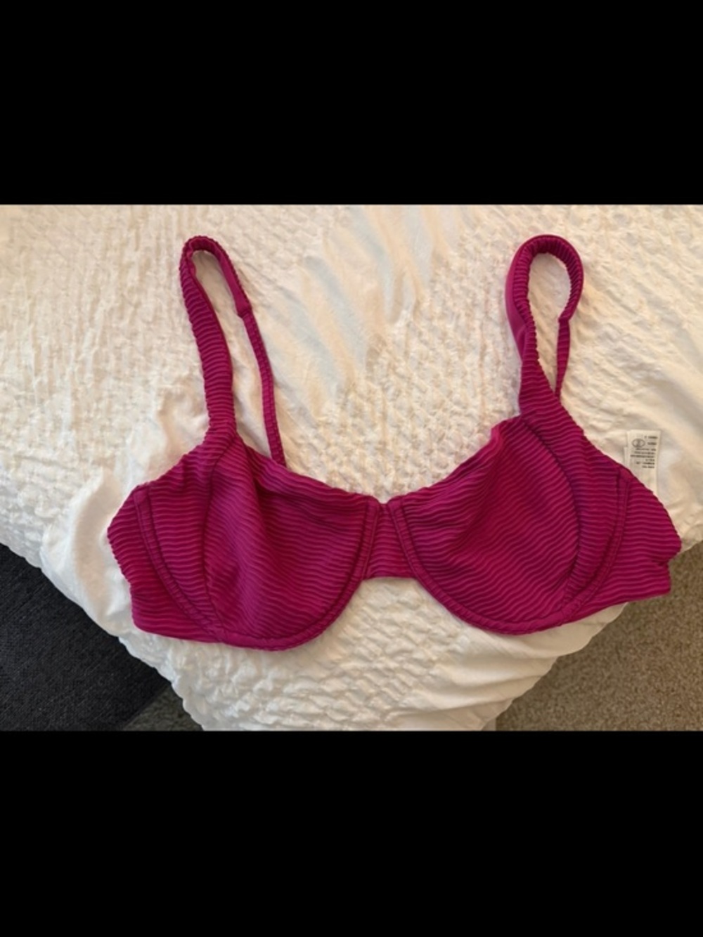 Abercrombie & Fitch bikini top fuchsia XL